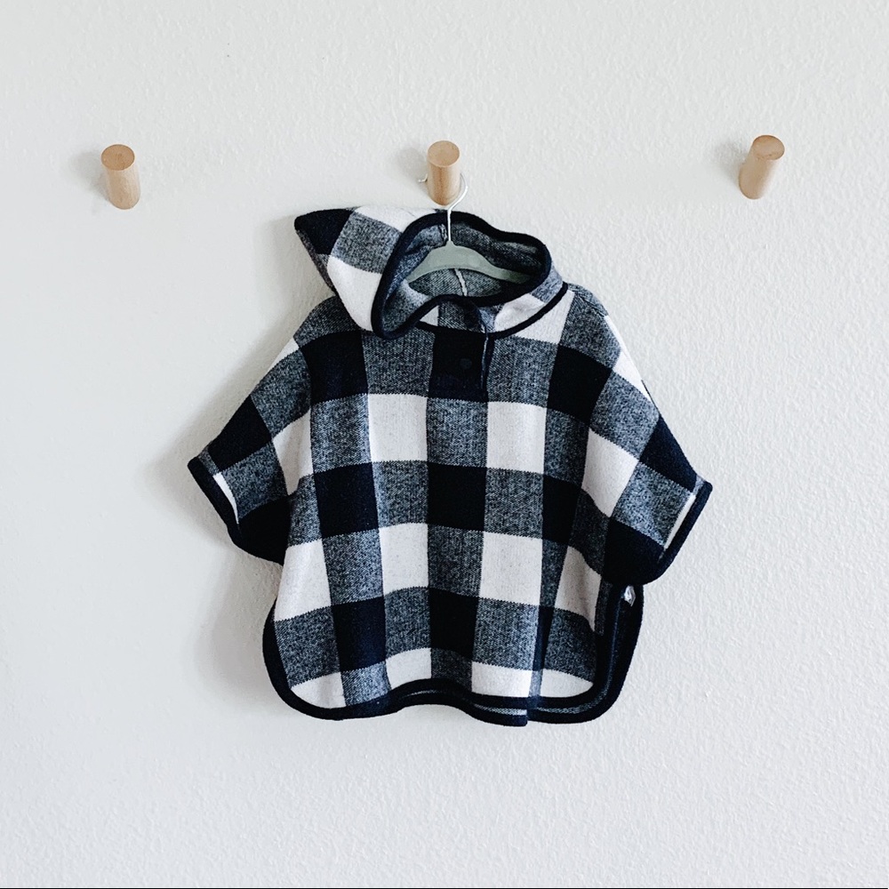 Zara Girls Fleece Hooded Poncho